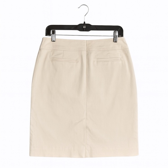 Ann Taylor Loft Size 8 Women's Khaki Skirt Back Zip. 31" Waist, 20" Length - Picture 2 of 2